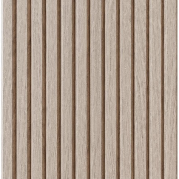 Designs Of Distinction 1" Tall Bevel Slat Tambour - White Oak (12"W x 48"L) 011248204WK1